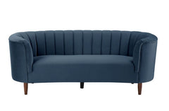 An ode to mid-century modern, the Millephri collection will help achieve this modern aesthetic. The pocket coil foam seating gives off the feel of sitting on a plush cloud. The pieces are upholstered in a gorgeous velvet fabric and feature deep channel tu