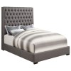 Upholstered Beds Upholstered Queen Bed with Diamond Tufting