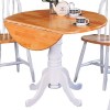 Damen Round Pedestal Drop Leaf Table