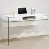 Modern Computer Desk with Glass Sides