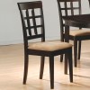 Mix & Match Wheat Back Side Chair with Fabric Seat