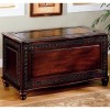 Cedar Chests Traditional Cedar Chest with Carving and Bun Feet