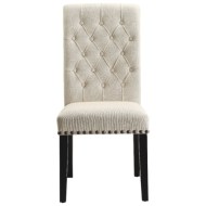 Parkins Upholstered Dining Side Chair with Button Tufting