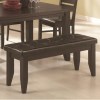 Dalila Casual Dining Bench with Cushioned Leatherette Seat
