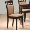 Mix & Match Upholstered Back Panel Side Chair with Fabric Seat