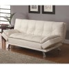 Sofa Beds and Futons Contemporary Styled Futon Sleeper Sofa with Casual Seam Stitching