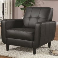 Accent Seating Accent Chair w/ Round Wood Legs