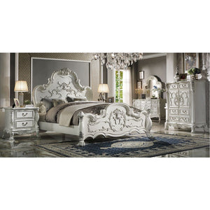 Dresden - Queen Bed - Bone White Finish