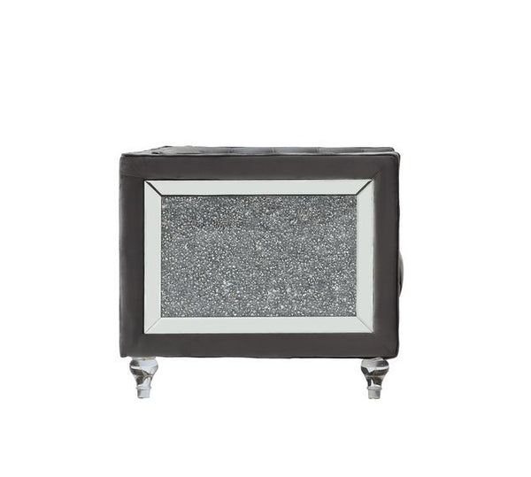 HeiberoII - Chair - Gray Velvet