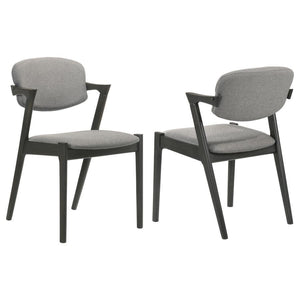 Choose from the best with this sophisticated mid-century modern Z-chair, designed to bring clean lines and dramatic angles into your home. Upholstered in a richly toned fabric, the padded backrest and seat provide a comfortable place to rest, whether you-