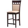 Mix & Match 24" Upholstered Panel Back Bar Stool with Fabric Seat