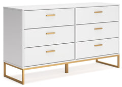 Light and bright, this dresser is inspired by chic design. A matte white finish and goldtone accents offer an elegant touch to this so-cool piece. It beautifully blends the hues of natural living with the edginess of your modern lifestyle.<br/><br/><b>Pro