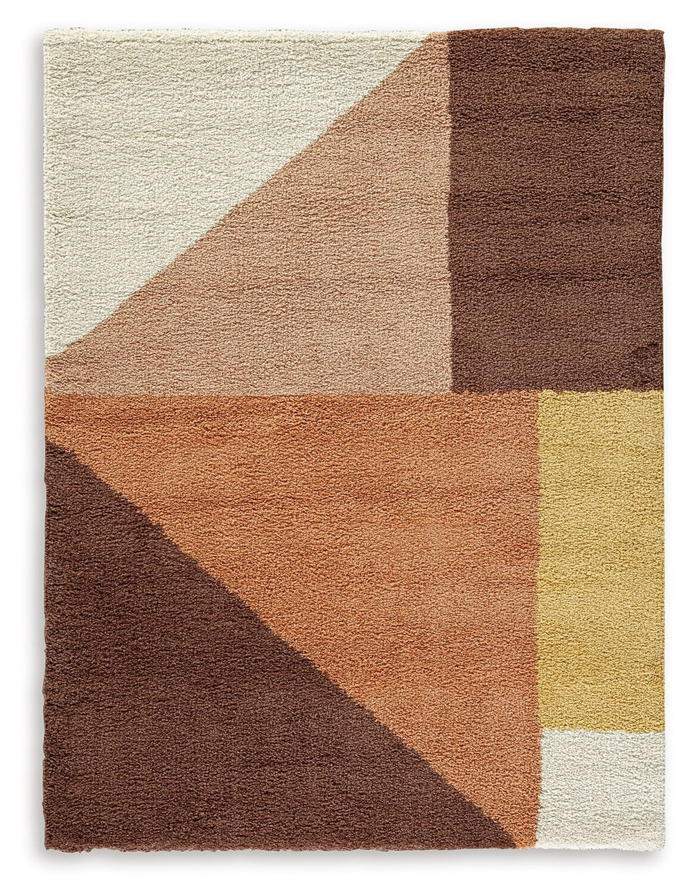 We think you-'ll love this rug as much as we do. A beautiful way to define your space, its gorgeous geometric design in nicely neutral tones infuses a modern sensibility that simply suits your style. And how about that plush woven shag pile that feels oh-