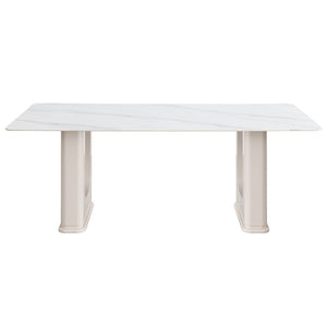  providing stability and contemporary charm. Paired with padded seat and back