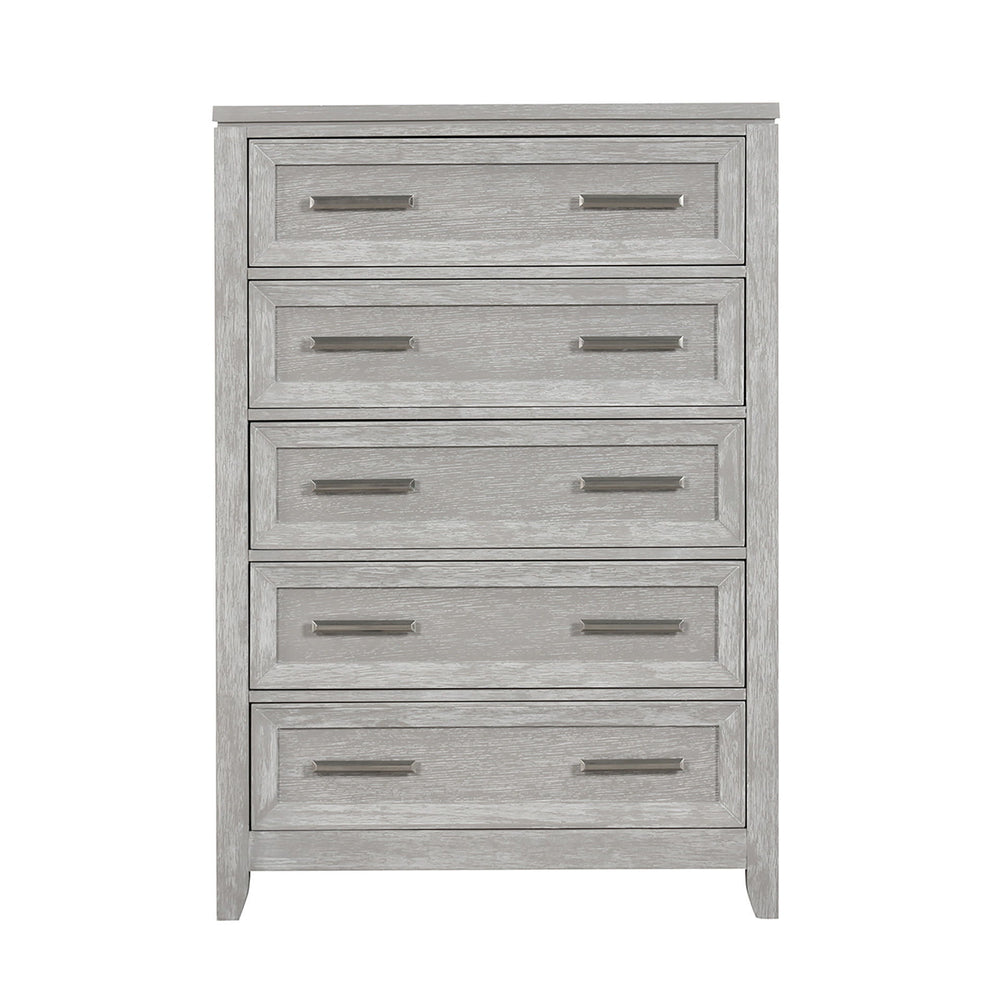 Discover the Fiona 5 Drawer Chest, a testament to craftsmanship where functionality meets artistry. Constructed withÂ Acacia Solids, Manufactured Woods, and Oak Veneer, this chest combines the timeless allure of real wood with enduring strength and stabil