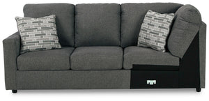 Edenfield - Charcoal - LAF Sofa w/Corner Wedge