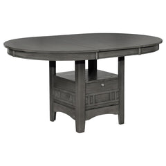 The ultimate in versatility and engaging style, this wood dining table is a perfect centerpiece in a dining room or breakfast nook. The ingenious base features both closed storage and an open shelf, creating opportunities for storage and display. A medium
