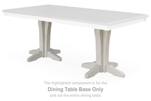 This dining table base is made with solid acacia wood. Pairs with other items in the series to make a dining kit.<br/><br/><b>Product Features</b><ul><li>Compatible with other D796 items, sold separately</li></ul><br/>
