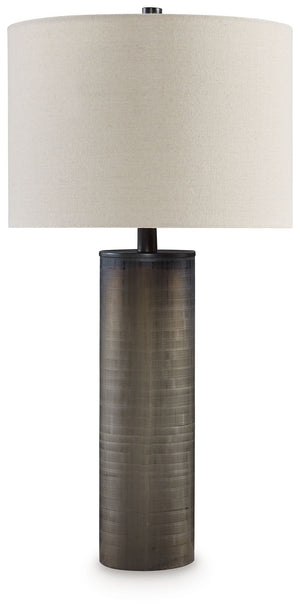 Take a stance for classically refined style. This table lamp-'s carved frosted glass base infuses a touch of ombre and provides a simply elegant look. Teeming with tonal variation and flair, the piece is sheer artistry.<br><br><b>Additional Dimensions</b>