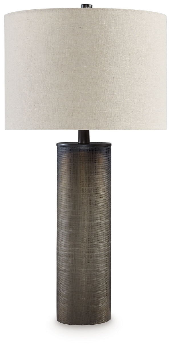Take a stance for classically refined style. This table lamp-'s carved frosted glass base infuses a touch of ombre and provides a simply elegant look. Teeming with tonal variation and flair, the piece is sheer artistry.<br><br><b>Additional Dimensions</b>