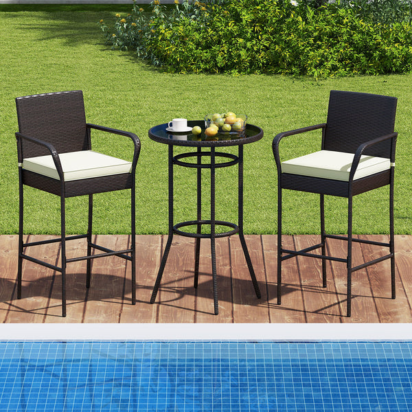Made of hand-woven PE wicker for extended elegance<br>Inclined backrest  curved armrests and cozy footrest for relaxation<br>Soft cushions with elastic sponge fillings for more comfort<br>Smooth zippers make cushion covers easy to remove and clean<br>Fixi