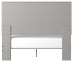 Cottenburg - Light Gray / White - Queen Panel Bed