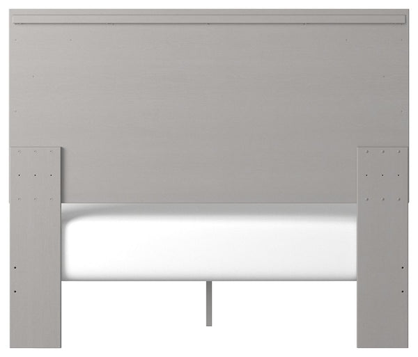 Cottenburg - Light Gray / White - Queen Panel Bed