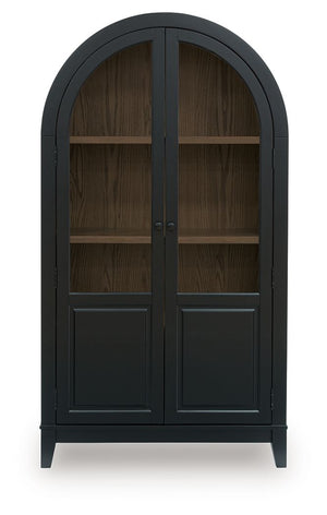 Dagandale - Black / Natural - Accent Cabinet