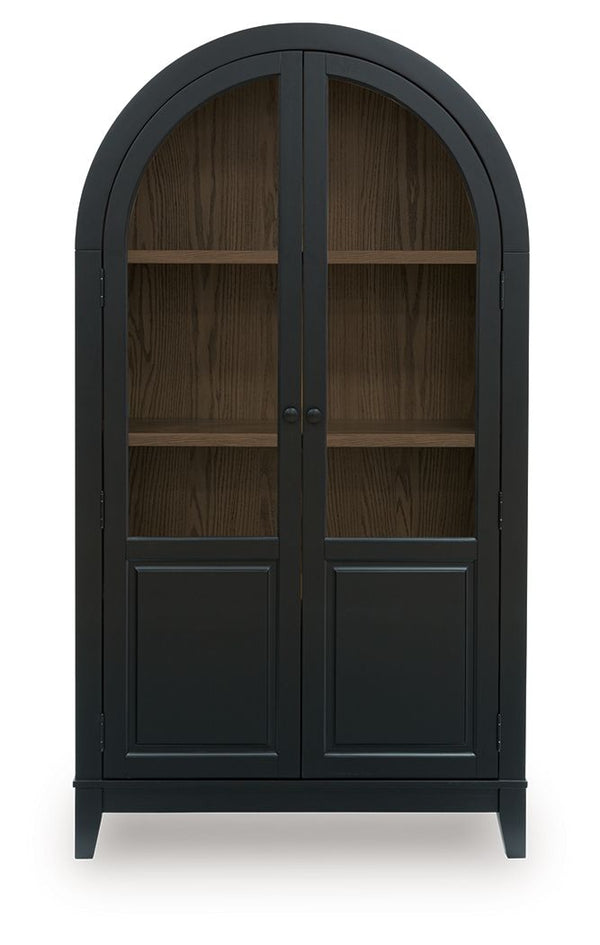 Dagandale - Black / Natural - Accent Cabinet