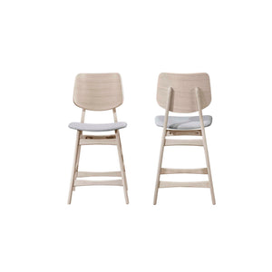 Oscar - Counter Chair (Set of 2) - White Ash