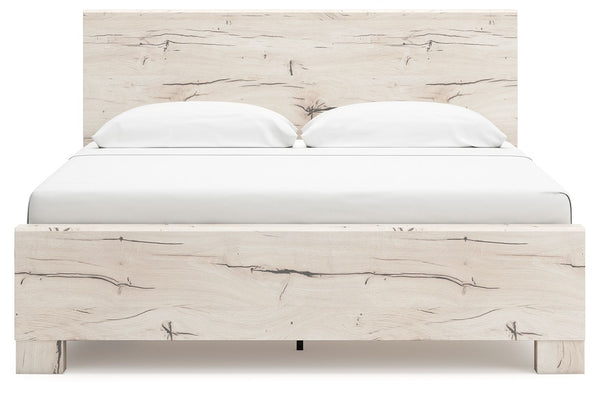 Lawroy - Light Natural - King Panel Bed With Under Bed Storage