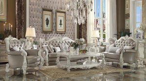 Versailles - Chair - Vintage Gray PU & Bone White