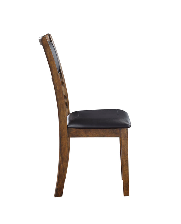 Gia - Dining Chairs (Set of 2) - Brown - Faux Leather