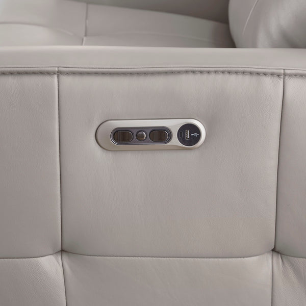Canterbury - Power Reclining Zero Gravity Sofa And Loveseat - Pewter