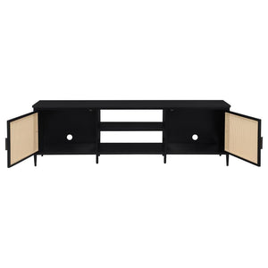 Amherst - 2-Door 70## Metal TV Stand Media Console - Black