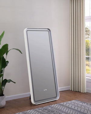  it-'s a modern design with an integrated LED light and built-in Bluetooth speaker. The speaker is perfect for music or podcasts wh