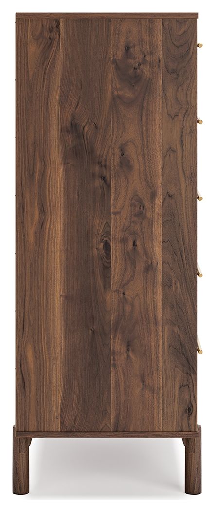 Calverson - Mocha - Five Drawer Chest