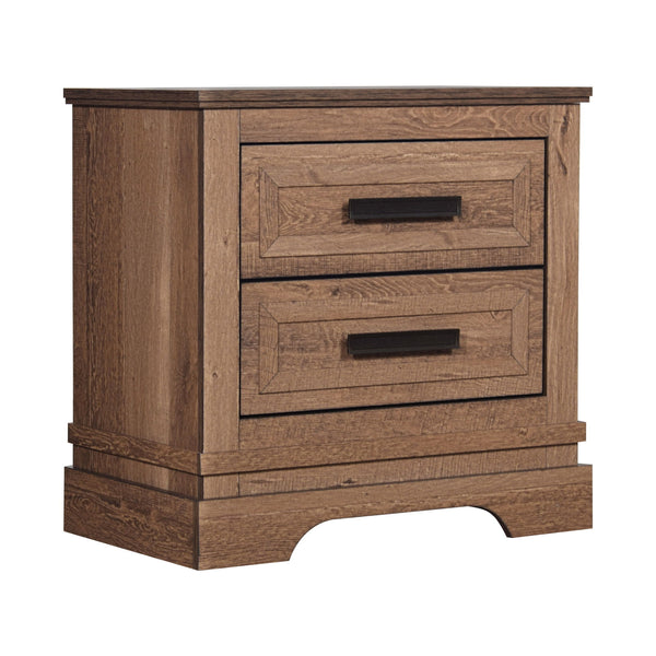 The Coventry Hall Nightstand in Pecan offers both durability and versatile style, making it an excellent addition to any bedroom. Crafted from high-quality manufactured woods and topped with an eco-friendly decorative laminate, this nightstand provides a 
