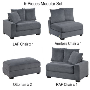Linear 5-Piece Modular Set