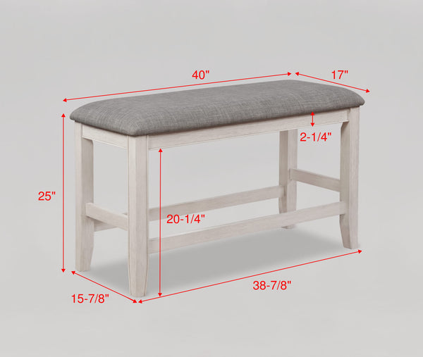 designed to bring a touch of modern farmhouse charm to your home. The centerpiece table features a stunning dark wood top with built-in turntable that contrasts beautifully with the d
