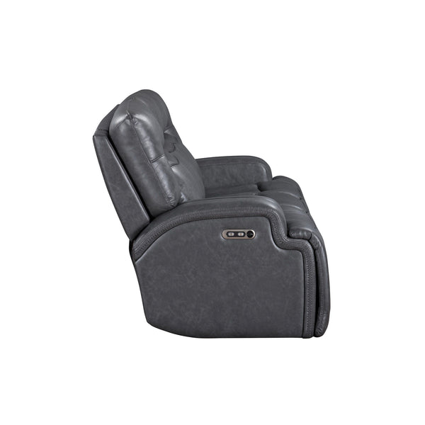 Titan - Sofa With Power Headrest & Footrest - Gray