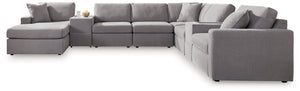 Looking cool and contemporary is great. But when it comes down to it, youâ€™re all about low-maintenance lounging. With the performance fabric on this sectional with chaise, cleaning spills is a breeze. Its customizable modular design caters to your ever-