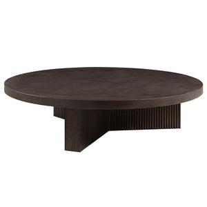  exudes a blend of contemporary elegance and robust functionality. Featuring a fixed wooden table top and a round