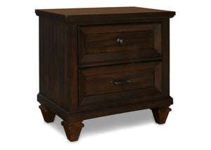 The Sevilla 2-Drawer Nightstand in walnut is a perfect blend of timeless craftsmanship and functional elegance, making it an ideal addition to any bedroom. Crafted from solid Acacia wood and enhanced with Acacia veneers, this nightstand features a rich, h