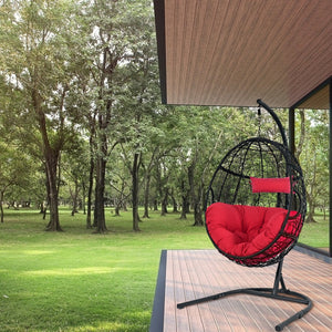 Rugged frame ensure the stability<br>Combined with non-slip pads for increased stability<br>Comfortable pillow and cushion are included for enhanced comfort<br>Safety hook and hanging chain provide better balance<br>Widely used indoor or outdoor<br>Relax 