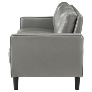 Ruth - Upholstered Track Arm Sofa - Gray