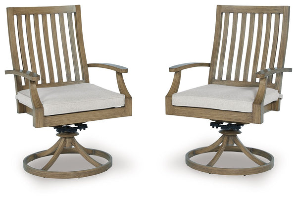 Experience the perfect combination of durability and style with this outdoor swivel rocker chair. Enhanced by a sumptuously soft cushion wrapped in high-performing, low-maintenance Nuvella+â„¢ fabric, it-'s designed to provide you with years of enjoyment.