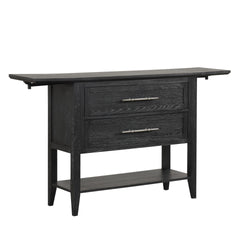 The Sable Crest Drop Leaf Server is a versatile and durable piece designed to enhance both the style and functionality of your dining space. Built from solid Rubberwood and premium engineered woods, and finished with real Oak wood veneers, it offers the l