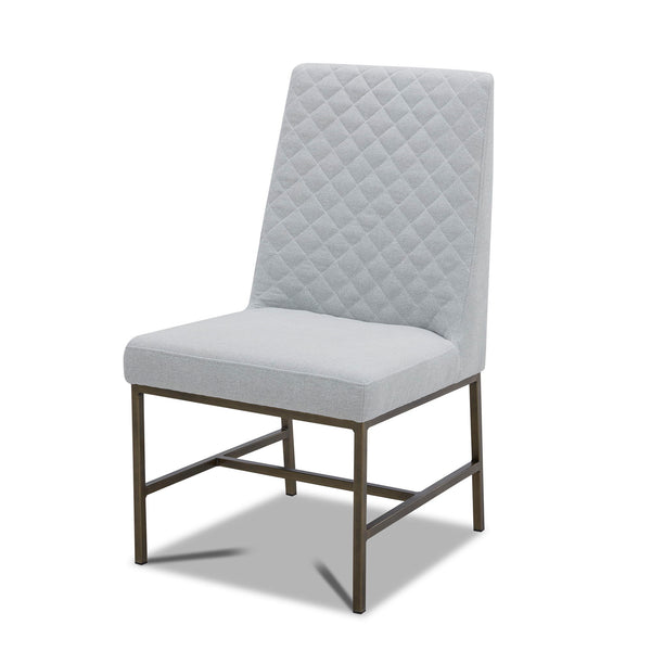 Crossings - Round Dining Table With 4 Upholstered Chairs - Brown & Light Gray