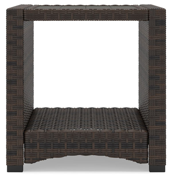 Windglow - Brown - Square End Table